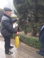 Tərtərdə yaşıllıq zonalarına aqrotexniki qulluq göstərilir, zərərvericilərə qarşı mübarizə tədbirləri aparılır