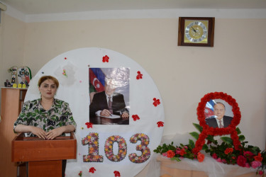 Tərtər Peşə Məktəbində Ümummilli Lider Heydər Əliyevin 103-cü ildönümü qeyd olunub