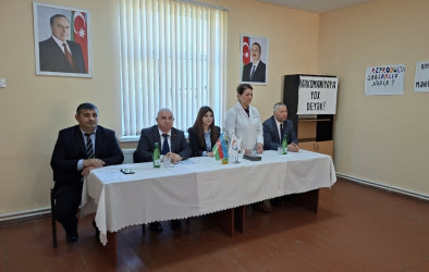 Tərtərdə “Erkən nikahın və qohumlar arasında nikahın mənfi fəsadlarının izah edilməsi” və “Təhsildən yayınma hallarının qarşısının alınması” mövzusunda tədbir keçirilib