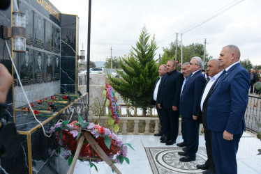 Rayon rəhbəri “Konstitusiya və Suverenlik İli” çərçivəsində Köçərli kəndindən olan şəhid ailələri ilə görüş keçirib