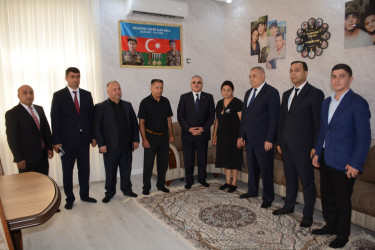 Tərtər Rayon İcra Hakimiyyətinin başçısı 27 Sentyabr – Anım Günü ilə əlaqədar Vətən müharibəsi şəhidi Yasən Mehdiyevin ailəsini ziyarət edib