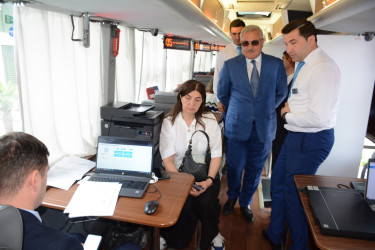 "ASAN xidmət”in müasir texnoloji avadanlıqla təchiz edilmiş xüsusi avtobusu Tərtər rayon sakinlərinə səyyar xidmət göstərəcək