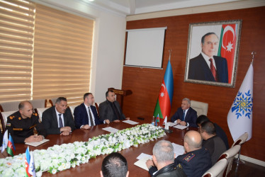 Tərtər rayonunda fövqəladə hallar komissiyasının müşavirəsi keçirilib