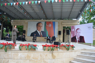 Tərtərdə Ümummilli Lider Heydər Əliyevin anadan olmasının 103-cü ildönümünə həsr olunmuş konsert proqramı təşkil olunub