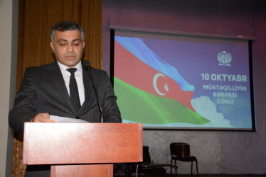 “Konstitusiya və Suverenlik İli -2025  ”  : “18 oktyabr–Azərbaycan Pespublikasının  Dövlət Müstəqilliyinin bərpası günüdür”