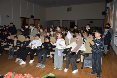 Tərtər Mədəniyyət Mərkəzində şəhid və qazi övladları üçün interaktiv teatr şousu keçirilib