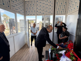 Vətən Müharibəsi şəhidi Taleh Məmmədovun şəhadətə qovuşmasının 6-cı ildönümü münasibətilə məzarı ziyarət olunub