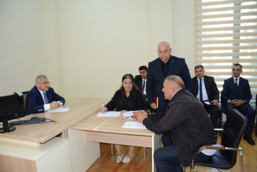 Rayon rəhbəri tərəfindən növbəti dəfə vətəndaşların müraciətləri dinlənilib