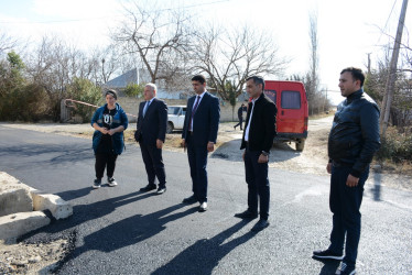 Tərtər şəhərinin şəhid Maarif Mustafayev küçəsində asfalt örtüyünün salınması işlərinə başlanılıb