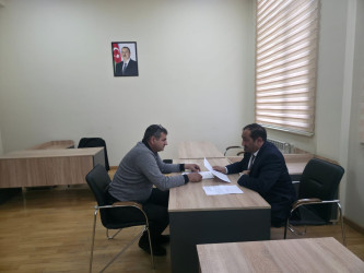 Tərtər Rayon İcra Hakimiyyətində mütəmadi olaraq vətəndaşların müraciətləri dinlənilir