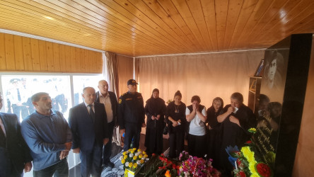 Vətən Müharibəsi şəhidi Ayşad Əzizovun şəhadətə qovuşmasının 6-cı ildönümü münasibətilə məzarı ziyarət olunub