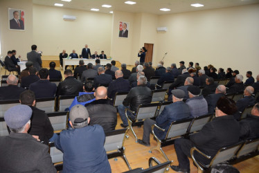 Rayon rəhbərinin növbəti səyyar-qəbul görüşü Xoruzlu kəndində keçirilib