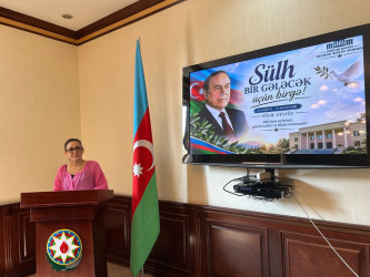 Tərtərdə “Sülh – bir gələcək üçün birgə” mövzusunda   “dəyirmi masa” keçirilib