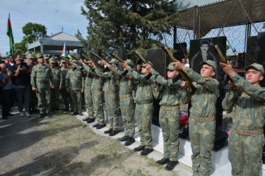 Birinci Qarabağ müharibəsinin şəhidi Ədalət Əliyev Tərtərdə torpağa tapşırılıb