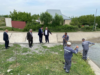 “Su ehtiyatlarından səmərəli istifadəyə dair Milli Strategiya”nın təsdiq edilməsi haqqında Sərəncamının 9.4.5.2. bəndinə uyğun olaraq Tərtər rayonunda tədbir keçirilib
