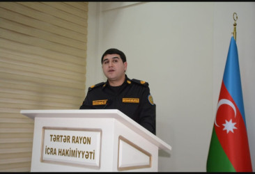 Tərtərdə “Nüvə və digər kütləvi qırğın silahının mümkün tətbiqi ilə əlaqədar yarana biləcək təhlükənin qarşısının alınması məqsədilə əhalinin mühafizəsi, habelə profilaktika və təhlükəsizlik tədbirlərinin həyata keçirilməsi” mövzusunda tədbir keçirilib