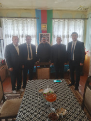 8 noyabr - Zəfər Gününün beşinci ildönümü ilə əlaqədar Vətən müharibəsinin şəhidi Hacıyev Rüstəmin ailəsi ziyarət edilib