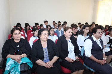 Tərtərdə “Qızların təhsildən yayınma hallarının qarşısının alınması”, “Erkən nikah və qohumlar arasında nikahın mənfi nəticələri” mövzularında tədbir keçirilib