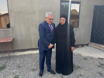Tərtər Rayon İcra Hakimiyyətinin başçısı 27 Sentyabr – Anım Günü ilə əlaqədar Vətən müharibəsi şəhidi Tural Məmmədlinin ailəsini ziyarət edib