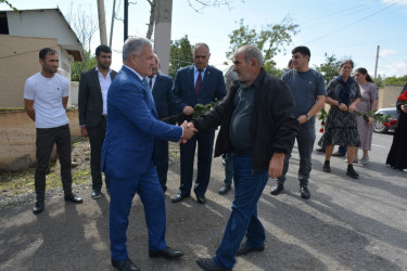 Rayon rəhbəri Milli Məclisin deputatı və şəhid Məftun Əhmədzadənin ailə üzvləri ilə birlikdə onun adını daşıyan küçədə olublar