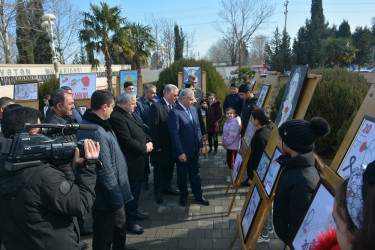 Tərtərdə 20 Yanvar- Ümumxalq Hüzn günündə şəhidlərin xatirəsi ehtiramla anılıb