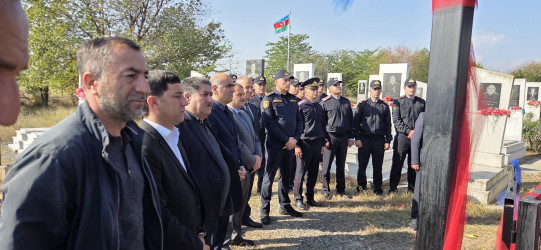 Vətən Müharibəsi şəhidi Ağayev İntiqamın şəhadətə qovuşmasının 6-cı ildönümü münasibətilə məzarı ziyarət olunub