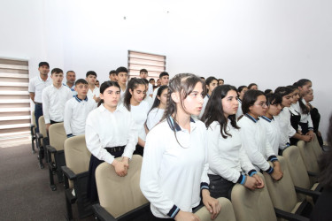 Tərtərdə “Narkomaniyaya yox deyək" və "Erkən nikahın fəsadları" mövzusunda tədbir keçirilib