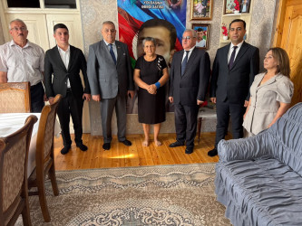 Tərtər Rayon İcra Hakimiyyətinin başçısı 27 Sentyabr – Anım Günü ilə əlaqədar Vətən müharibəsinin mülki şəhidi Şahin İbrahimovun ailəsini ziyarət edib