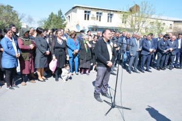 İcra başçısının növbəti səyyar qəbul-görüşü Tərtər şəhəri Ədalət Paşayev küçəsində keçirilib