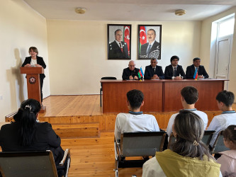 Tərtərdə “Uşaq hüquqları aylığı” çərçivəsində  “Uşaq hüquqlarının müdafiəsi və mənəvi məsuliyyət”  mövzusunda tədbir keçirilib