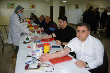 Tərtərdə “Talasemiyasız həyat naminə” proqramı çərçivəsində qanvermə aksiyası keçirilib