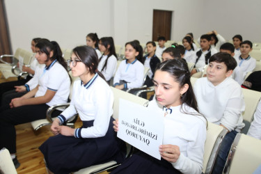 Tərtərdə “Uşaq hüquqları aylığı” çərçivəsində  “Uşağın ailədə və cəmiyyətdə hüquqları” mövzusunda  tədbir keçirilib