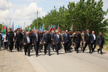 32 il əvvəl itkin düşən şəhid Rəşadət Piriyev Bərdədə dəfn edilib