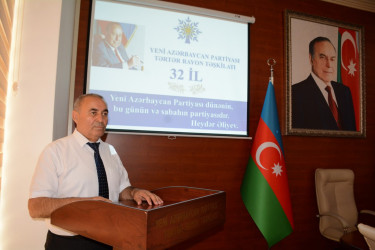 Tərtərdə YAP rayon təşkilatının yaranmasının 32-ci ildönümü qeyd olunub