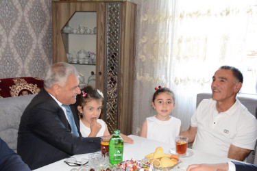 İcra başçısı Birinci Qarabağ müharibəsi əlili Daşqın Əliyevi ziyarət edib