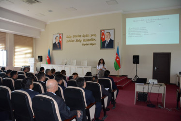 Tərtərdə dövlət qulluqçuları üçün təlim keçirilib