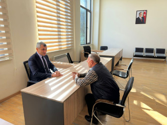Tərtər Rayon İcra Hakimiyyətində mütəmadi olaraq vətəndaşların müraciətləri dinlənilir