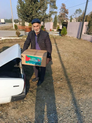Heydər Əliyev Fondu Vətən Müharibəsi şəhidlərinin övladlarına ərzaq yardımı göndərib