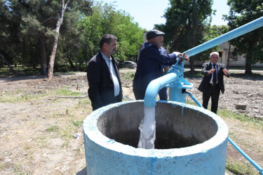 Qaradağlı kəndində 200 ailəyə texniki su çəkilib