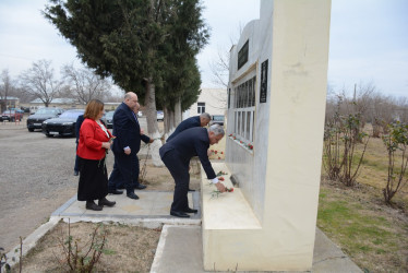 İcra başçısı Hüsənli kənd tam orta məktəbində mövcud şəraitlə tanış olub