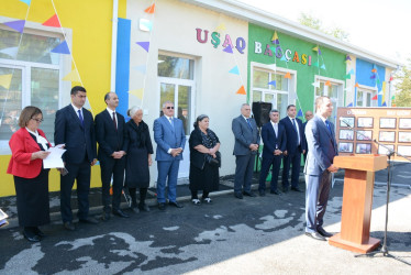 Tərtərdə Heydər Əliyev Fondunun təşəbbüsü ilə təmir olunan uşaq bağçası istifadəyə verilib