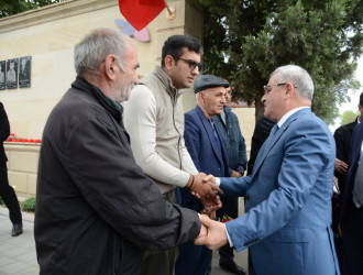 Tərtərdə 27 sentyabr-Anım Günü ilə əlaqədar Şəhidlər Abidə Kompleksi ziyarət edilib