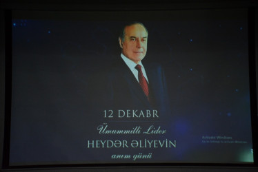 Tərtərdə Ümummilli Lider Heydər Əliyevin anım gününə həsr olunmuş tədbir keçirilib