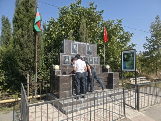27 sentyabr Anım gününün altıncı ildönümü ilə əlaqədar rayon ərazisində şəhid məzarlarının və abidələrinin, baralyeflərin, şəkil lövhələrinin ətrafında təmizlik işləri aparılıb