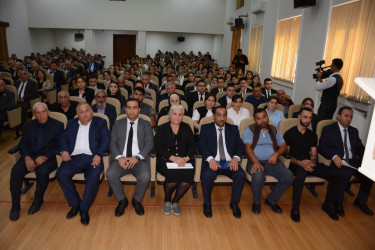 Tərtərdə prezident İlham Əliyevin YAP-ın VIII Qurultayındakı proqram xarakterli nitqindən irəli gələn məsələlərlə bağlı müşavirə keçirilib