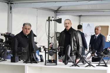 İlham Əliyev Tərtər elektromexanika zavodunun yenidənqurmadan sonra açılışında iştirak edib