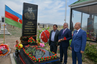 Şəhid Qəhramanlı Yaqub Abdulla oğlunun qırx mərasimi keçirilib