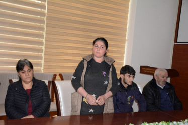 Tərtərdə Xocalı sakinləri ilə görüş keçirilib