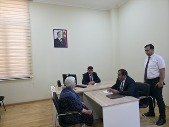 Tərtər Rayon İcra Hakimiyyətində vətəndaşların müraciətləri dinlənilib
