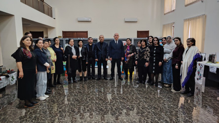 Tərtərdə “Şəhərsalma və Memarlıq İli” çərçivəsində əl işlərindən ibarət sərgi keçirilib